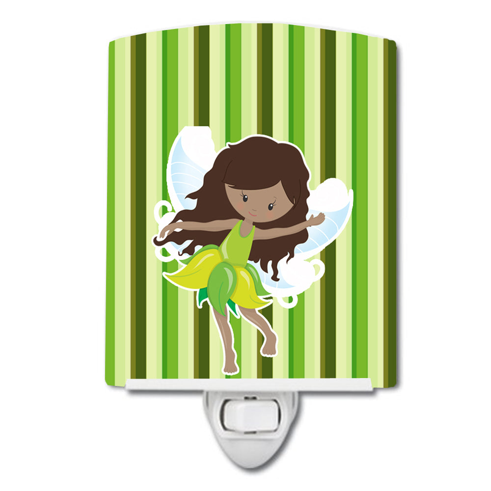 Fairy Green Stripes Ceramic Night Light BB6912CNL - the-store.com