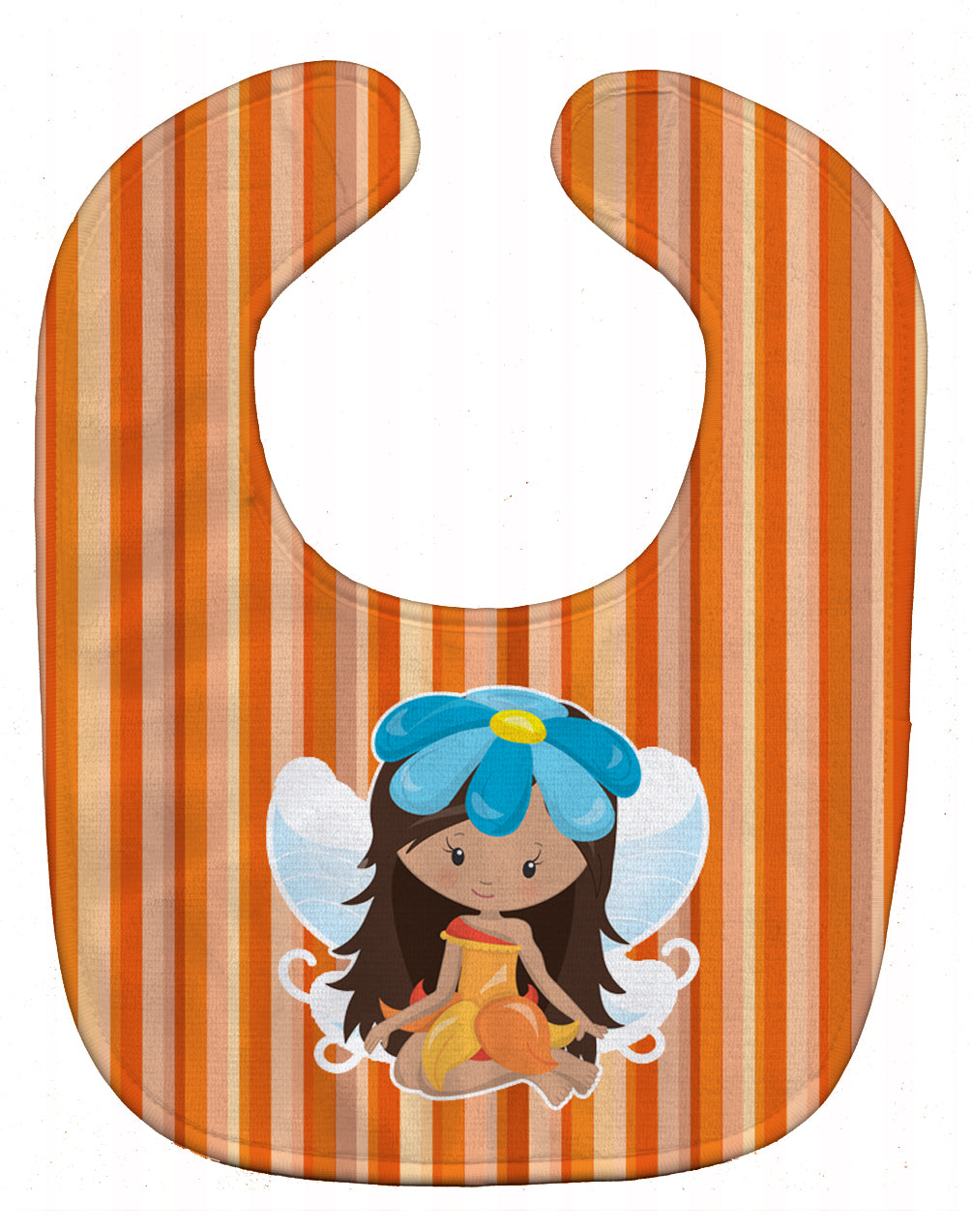 Fairy Orange Stripes Baby Bib BB6913BIB - the-store.com