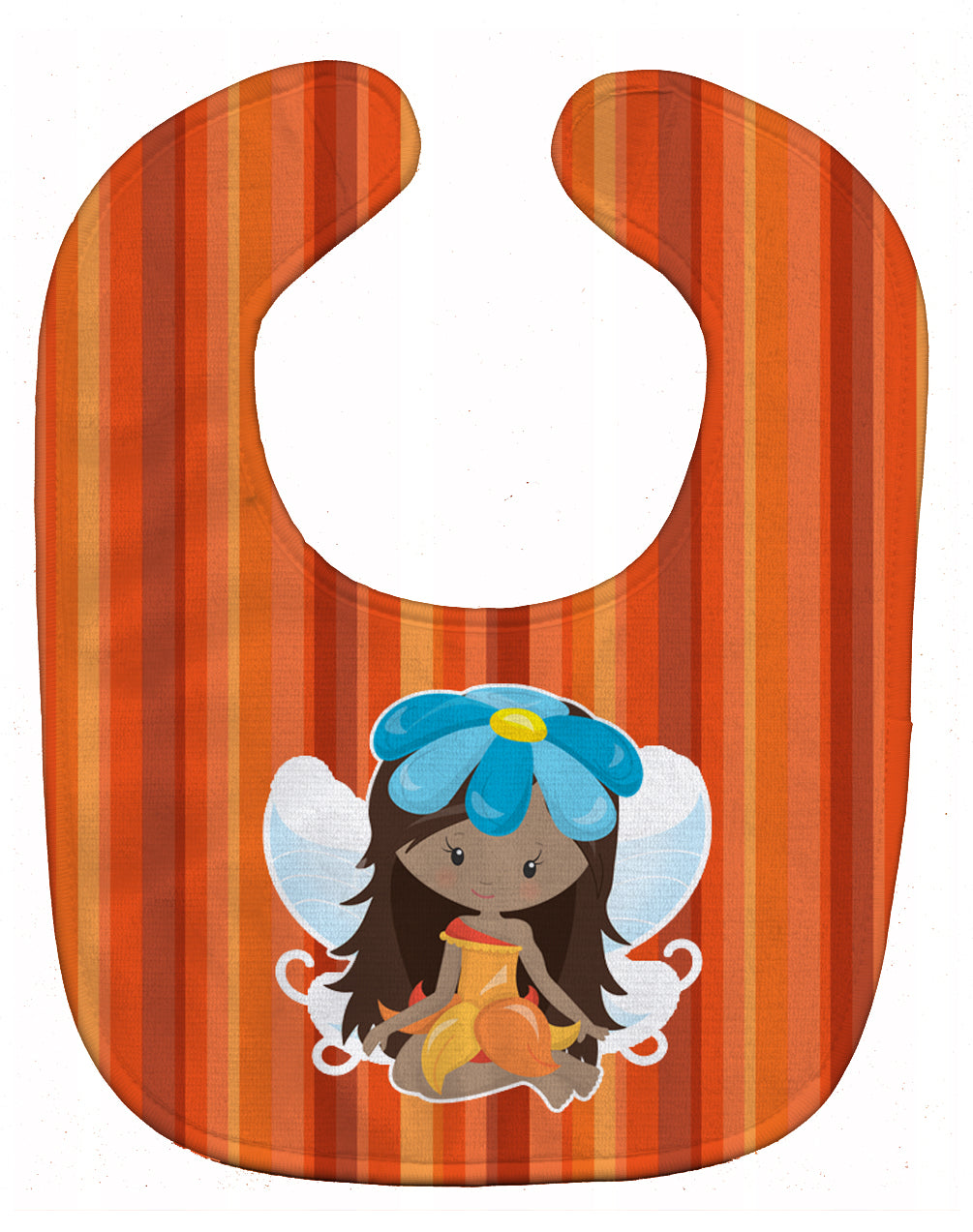 Fairy Orange Stripes Baby Bib BB6915BIB - the-store.com