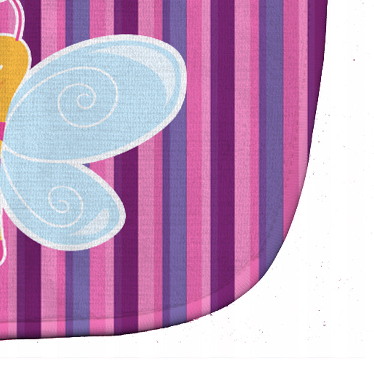 Dragonfly in Pink Stripes Baby Bib BB6916BIB - the-store.com