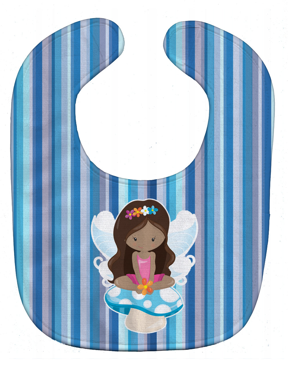 Fairy Blue Stripes Baby Bib BB6917BIB - the-store.com