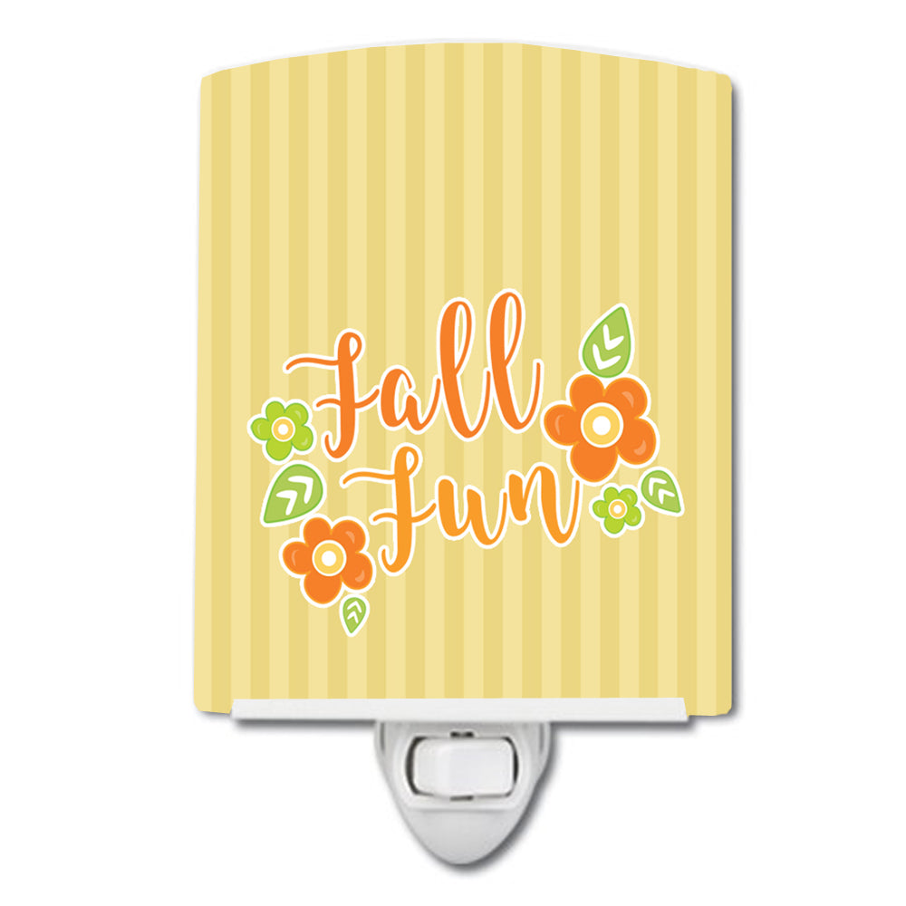 Fall Fun Stripes Ceramic Night Light BB6918CNL - the-store.com