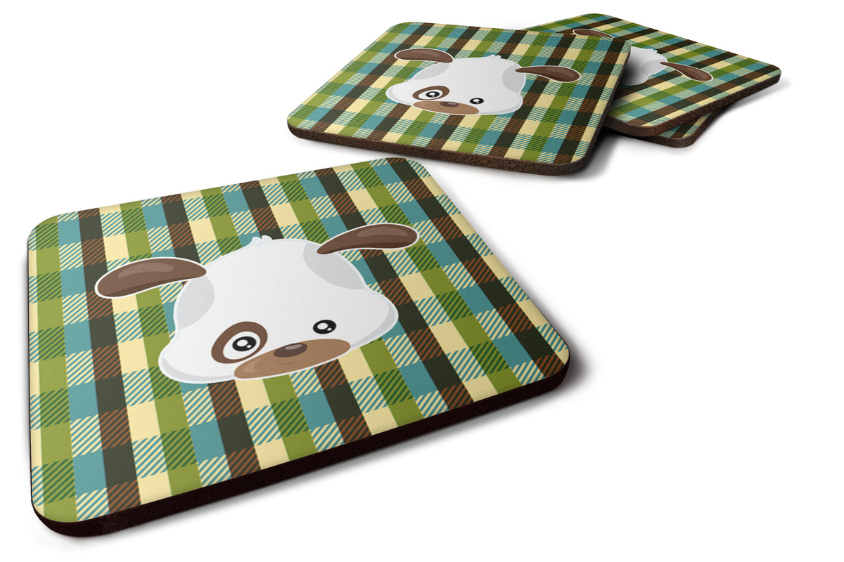 Dog Face Foam Coaster Set of 4 BB6925FC - the-store.com