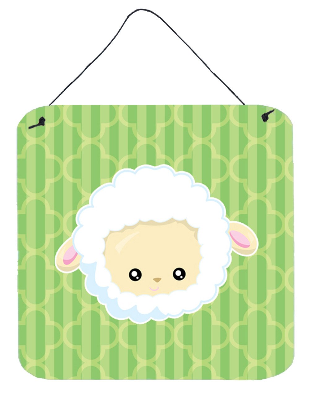 Sheep Lamb Face Wall or Door Hanging Prints BB6928DS66 by Caroline's Treasures