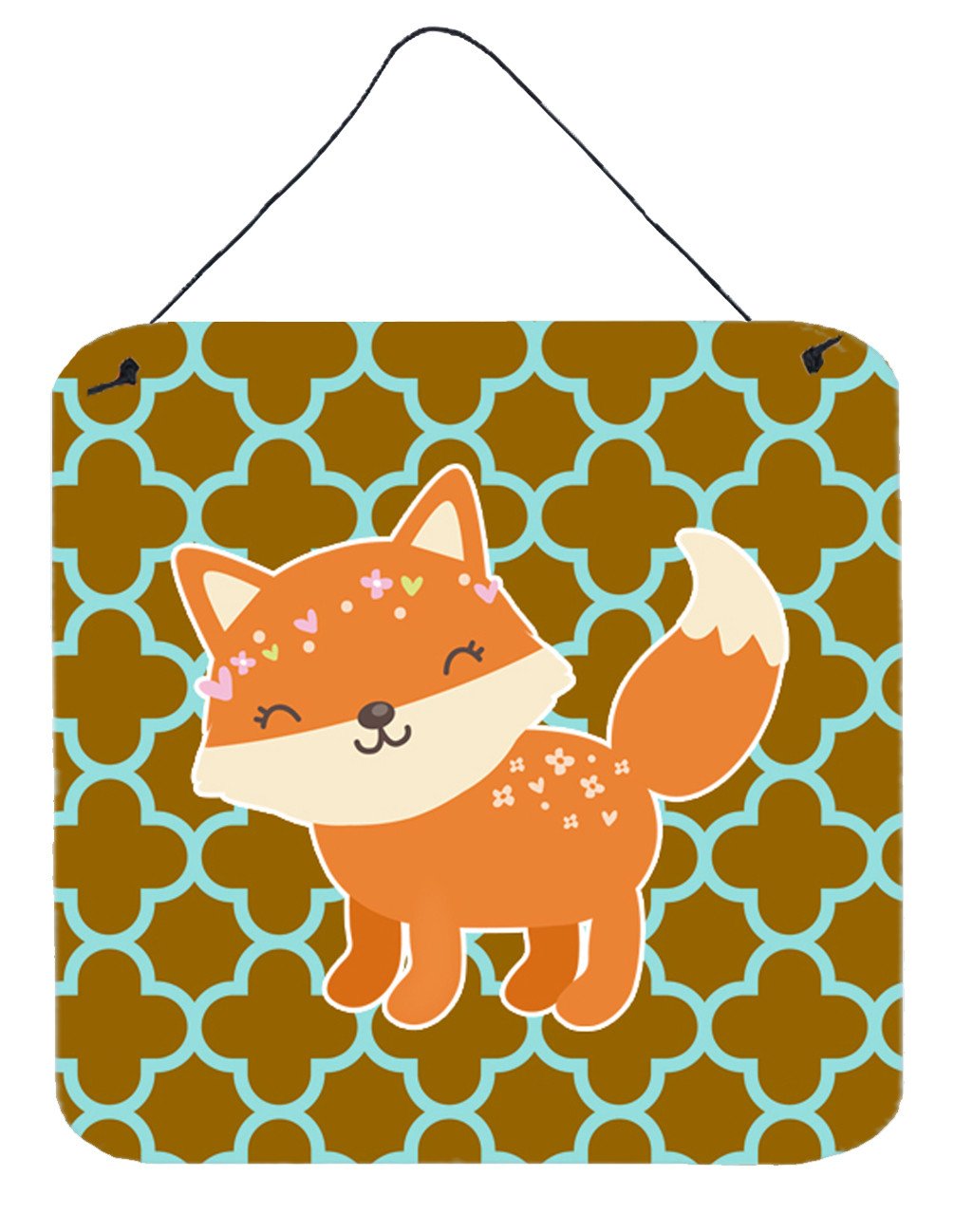 Fox on Quatrafoil Wall or Door Hanging Prints BB6939DS66 by Caroline's Treasures