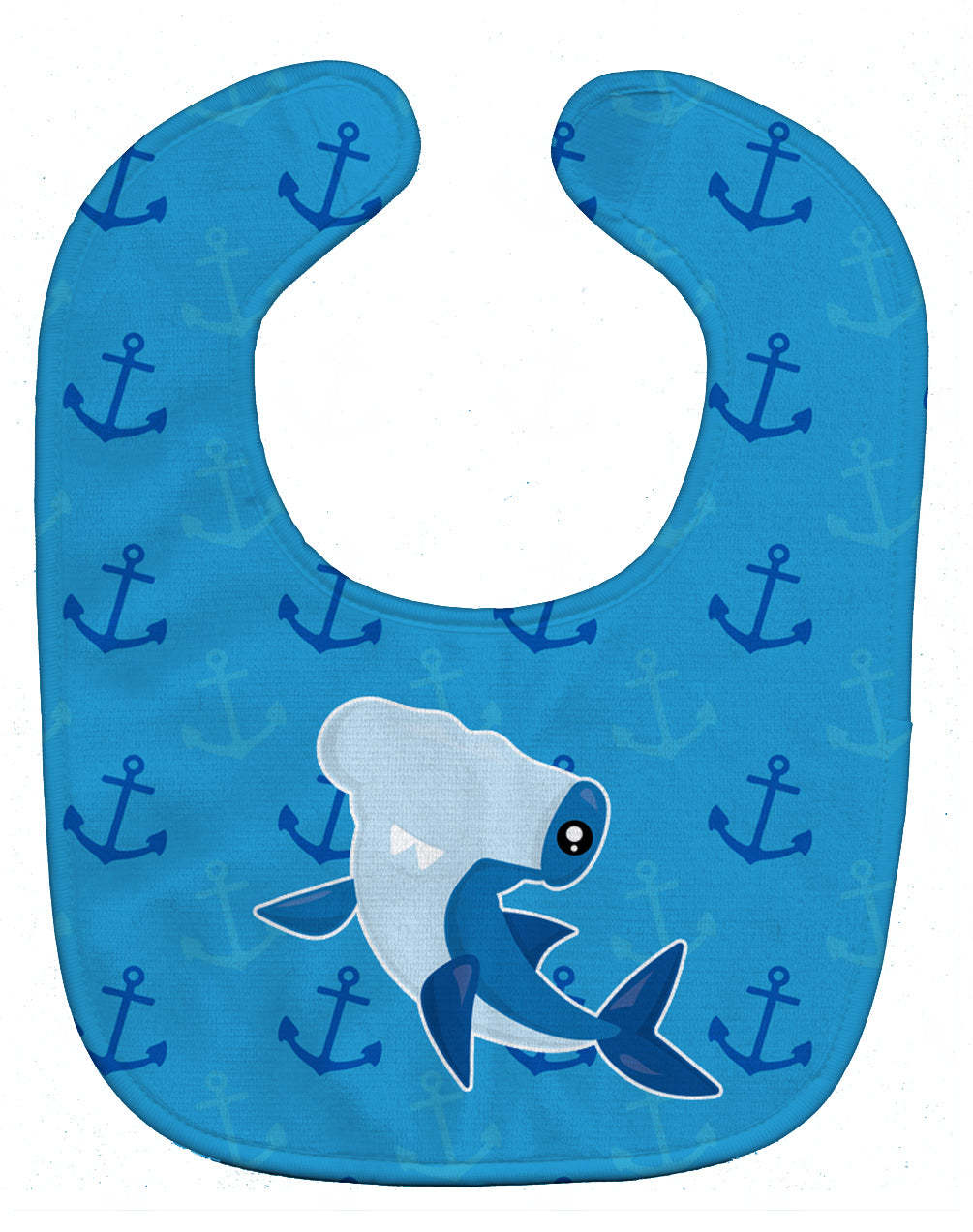 Hammerhead Shark on Anchors Baby Bib BB6941BIB - the-store.com