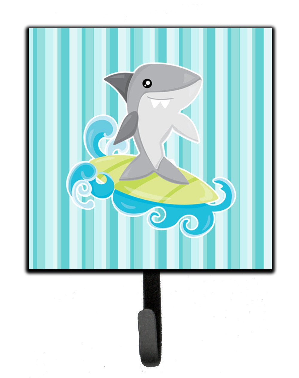 Surfin Shark on Stripes Leash or Key Holder BB6942SH4 by Caroline's Treasures