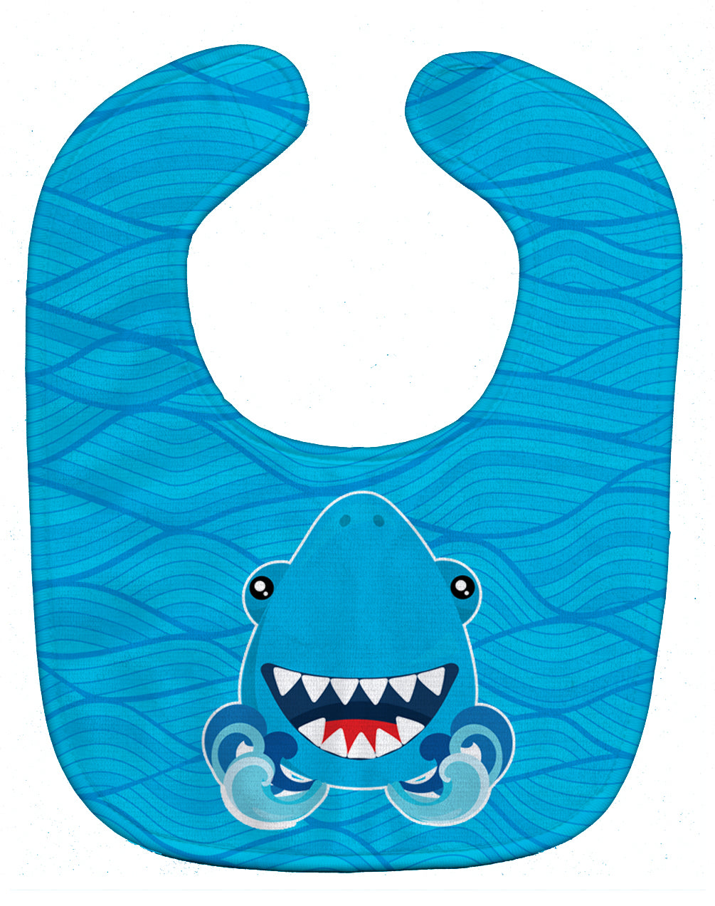 Shark Open Wide in Waves Baby Bib BB6947BIB - the-store.com