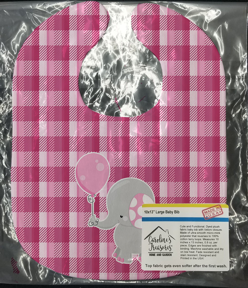 Elephant with Pink Balloon Baby Bib BB6948BIB - the-store.com