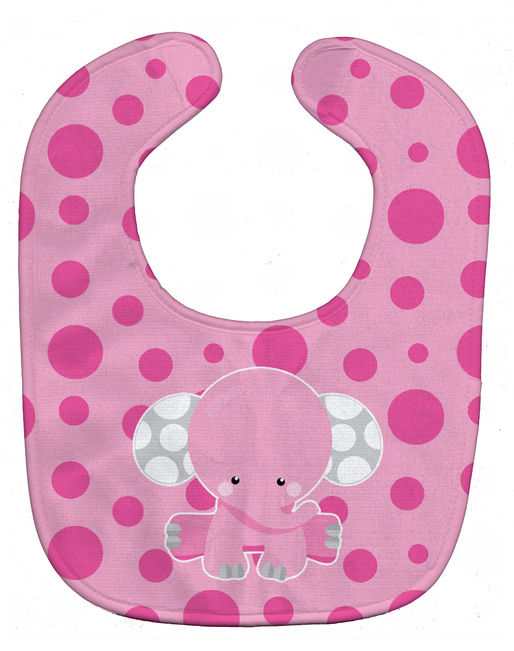 Elephant with Pink Polkadots Baby Bib BB6949BIB - the-store.com