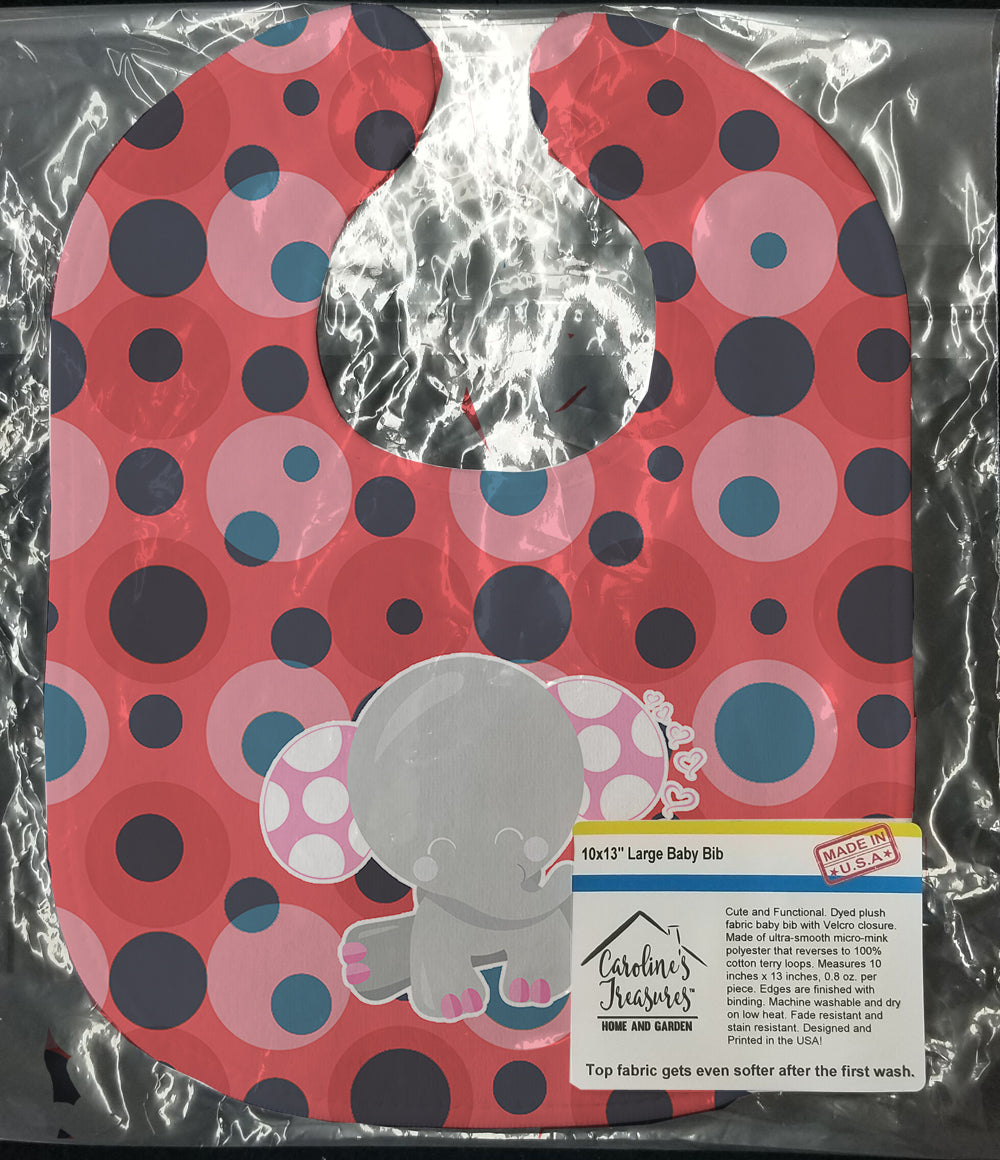 Elephant Lots of Polkadots Baby Bib BB6951BIB - the-store.com