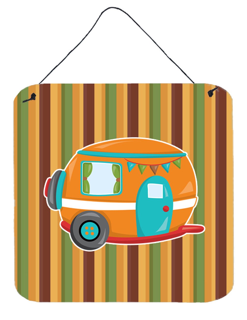 Retro Camper Wall or Door Hanging Prints BB6956DS66 by Caroline's Treasures