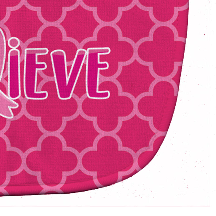 Breast Cancer Awareness Ribbon Believe Baby Bib BB6980BIB - the-store.com