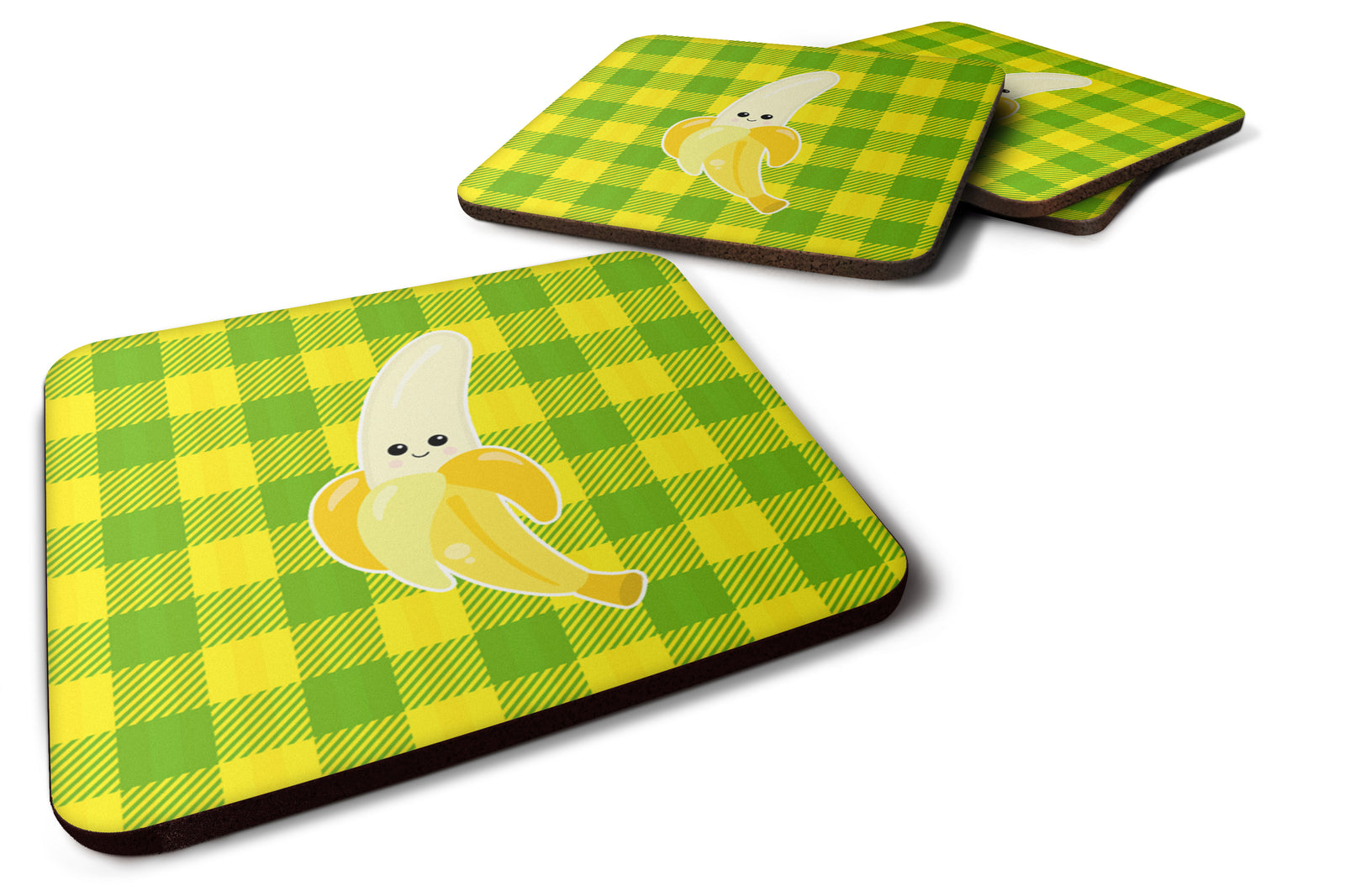 Banana Face Foam Coaster Set of 4 BB6993FC - the-store.com