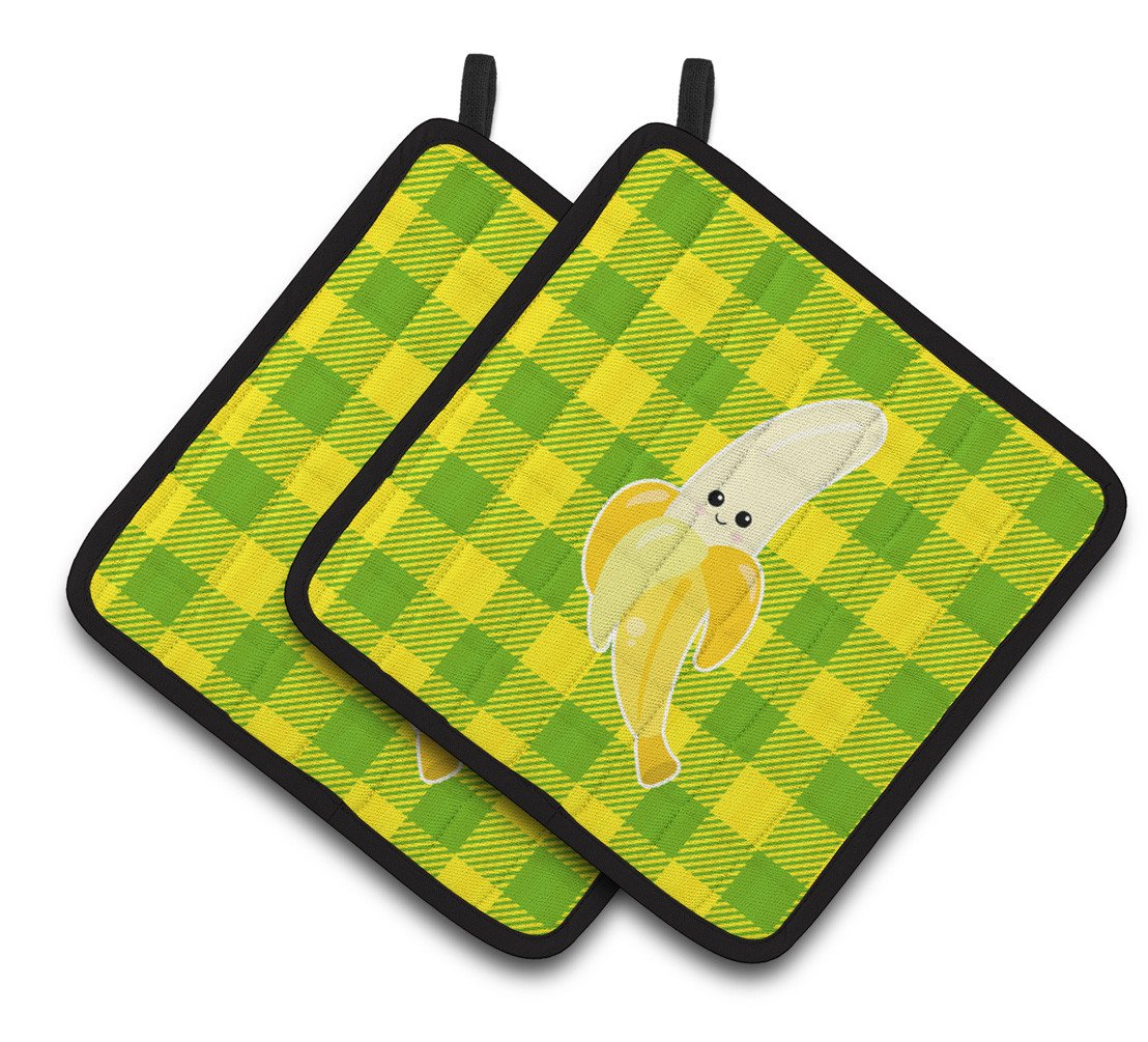 Banana Face Pair of Pot Holders BB6993PTHD by Caroline's Treasures