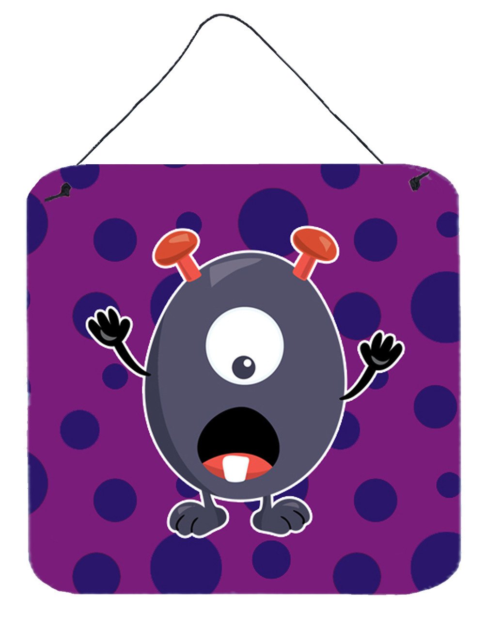 Little Monster Grape Gordo Wall or Door Hanging Prints BB7002DS66 by Caroline&#39;s Treasures