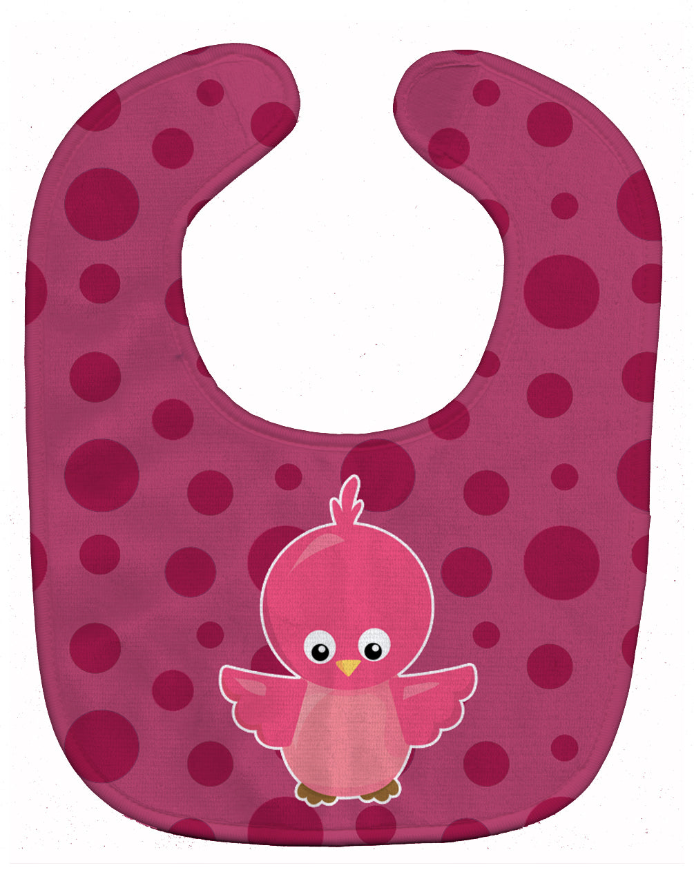 Bird on Pink Polkadots Baby Bib BB7014BIB - the-store.com