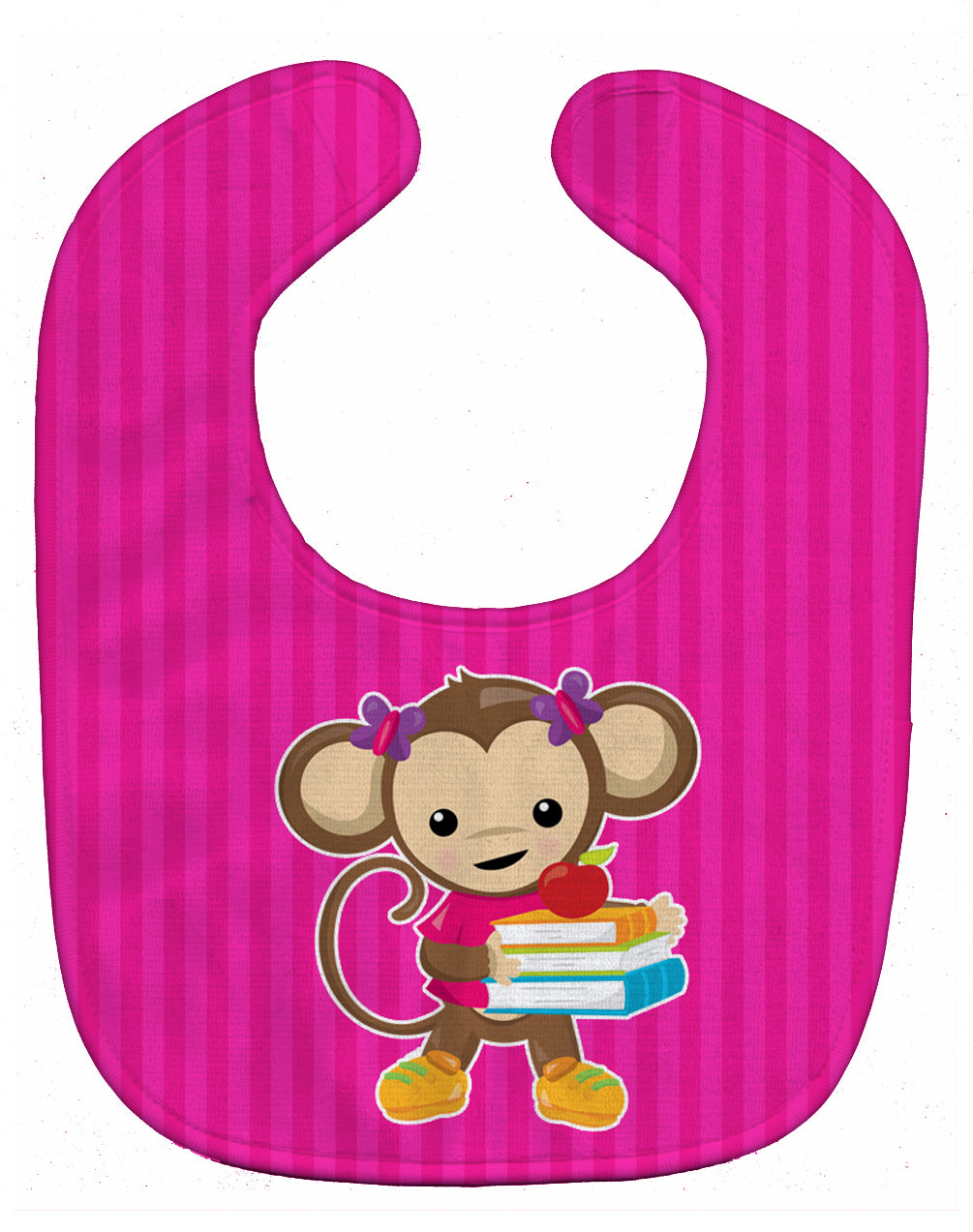 Monkey and School books Baby Bib BB7018BIB - the-store.com