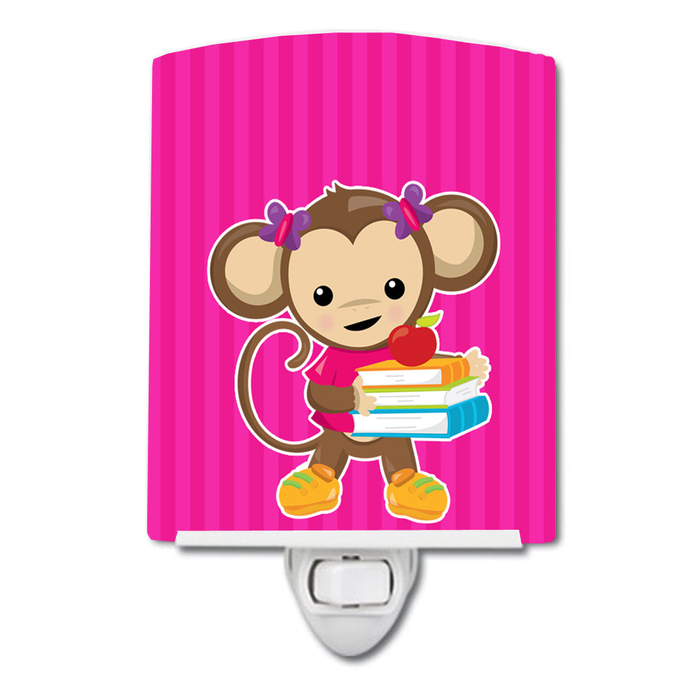 Monkey and School books Ceramic Night Light BB7018CNL - the-store.com