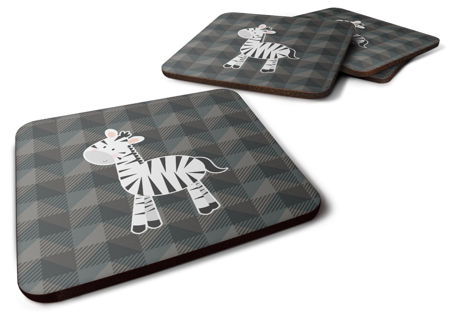 Zebra Foam Coaster Set of 4 BB7026FC - the-store.com