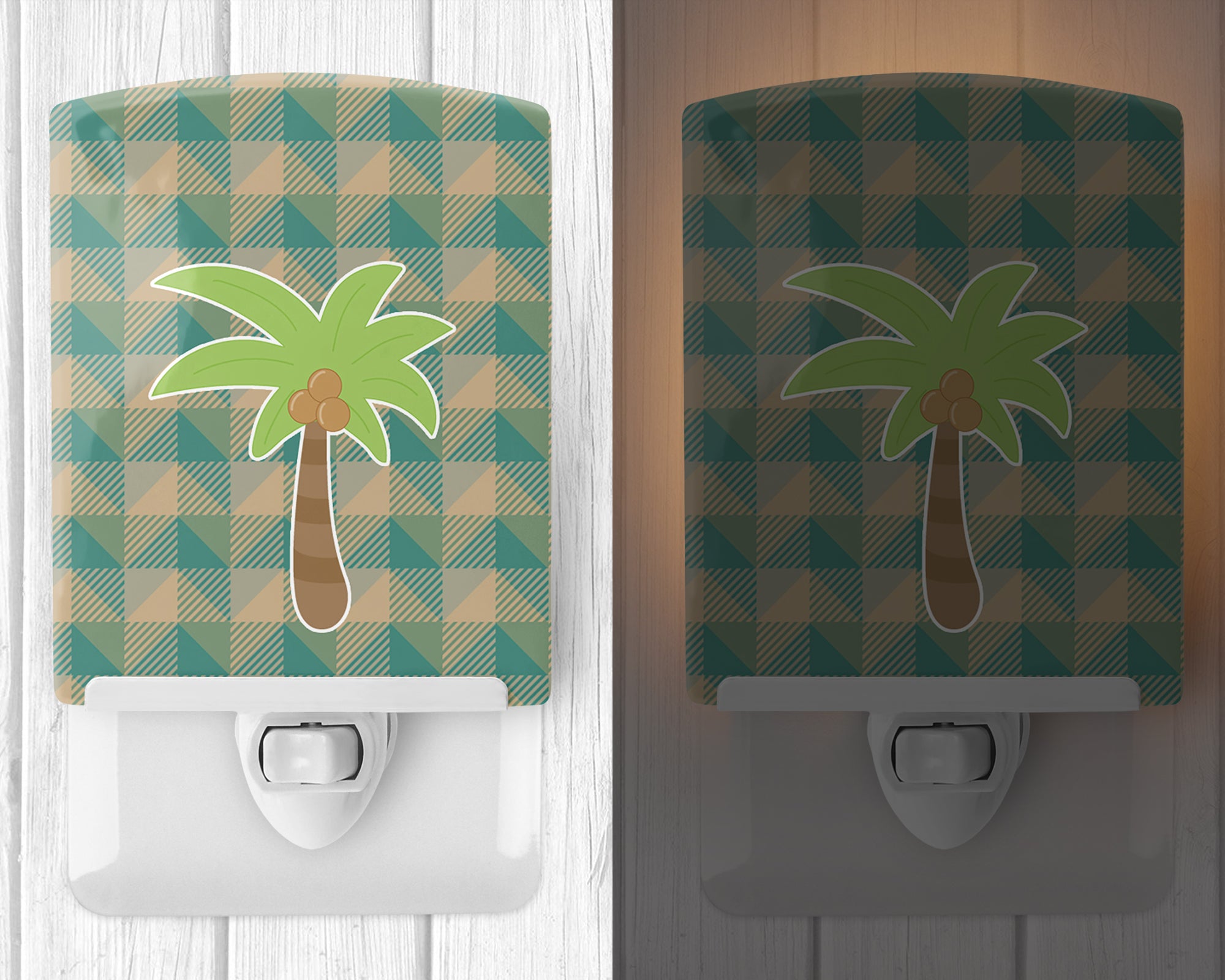 Palm Tree Ceramic Night Light BB7028CNL - the-store.com