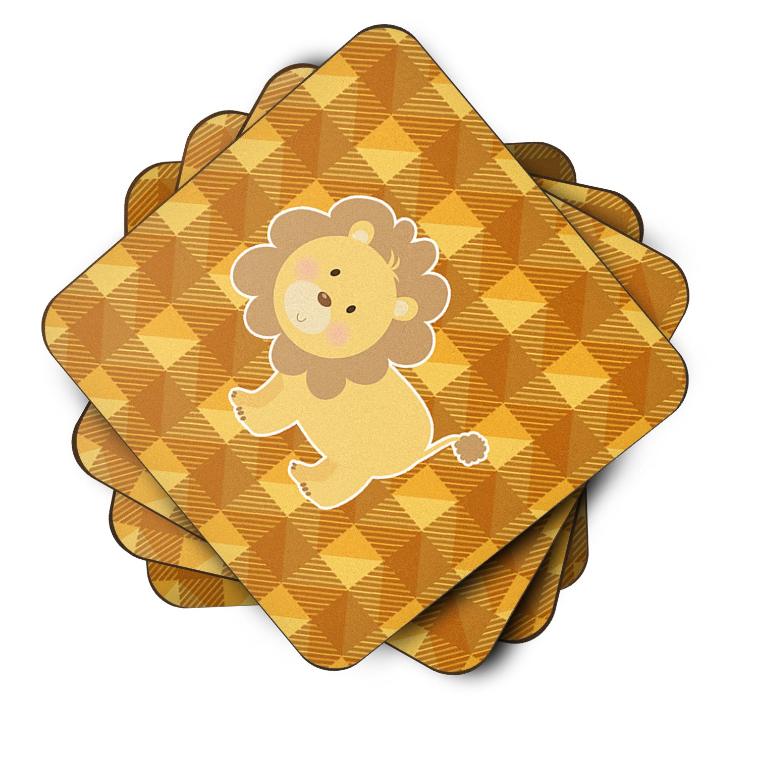 Lion Foam Coaster Set of 4 BB7032FC - the-store.com