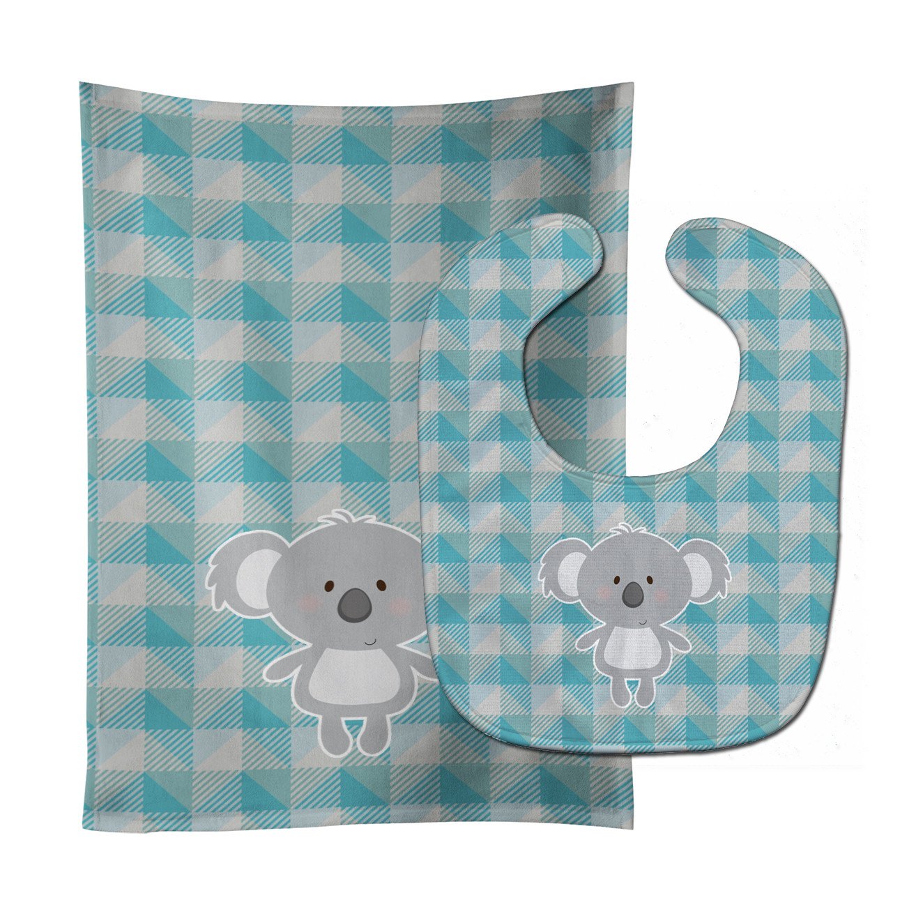 Koala Bear Baby Bib & Burp Cloth BB7034STBU by Caroline's Treasures