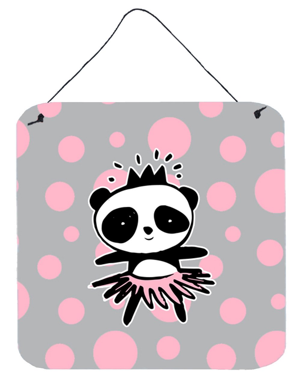 Panda Bear Ballerina Wall or Door Hanging Prints BB7035DS66 by Caroline&#39;s Treasures