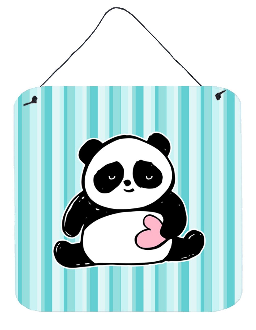 Panda Bear Love Wall or Door Hanging Prints BB7040DS66 by Caroline's Treasures