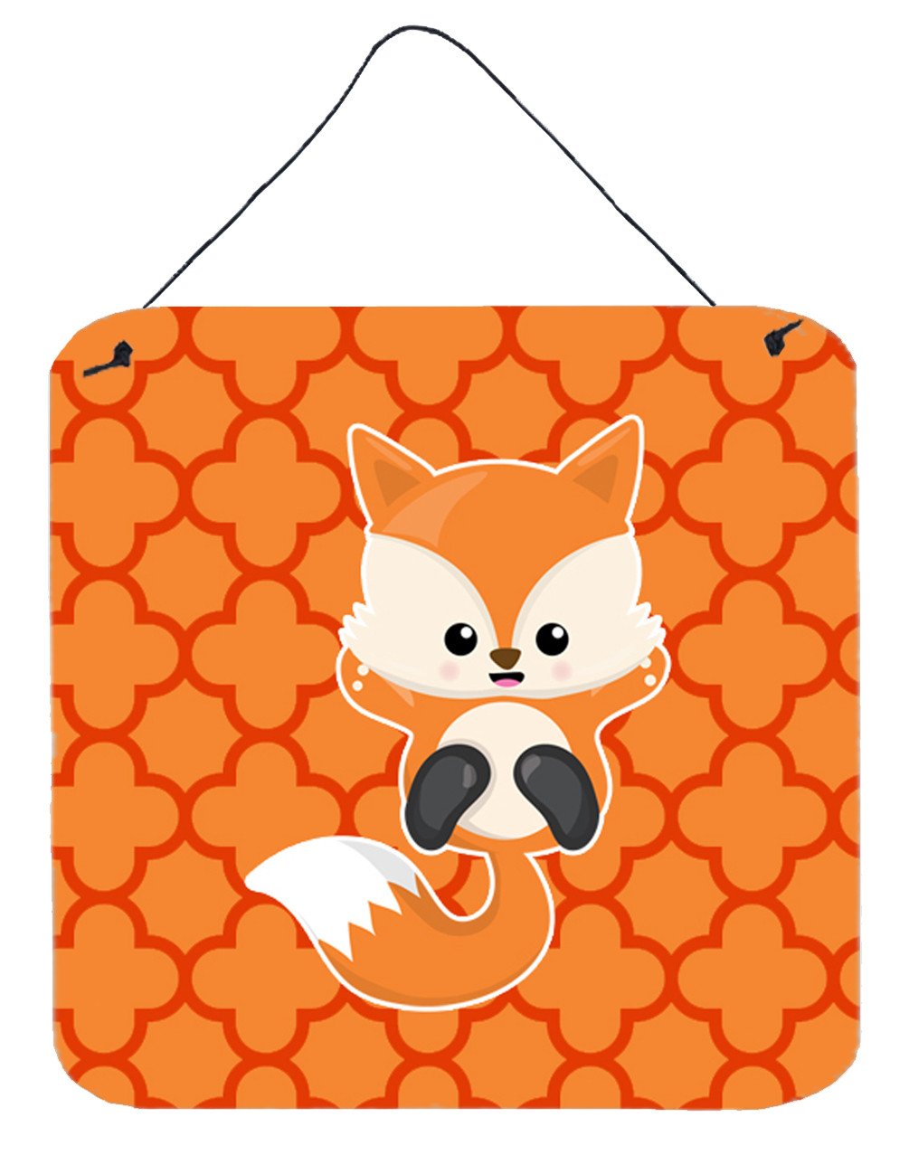 Baby Fox Quatrafoil Wall or Door Hanging Prints BB7085DS66 by Caroline's Treasures