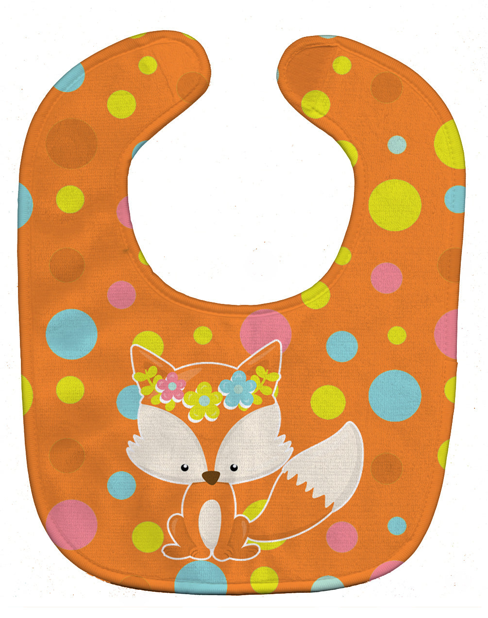 Baby Fox Flowerchild Polkadots Baby Bib BB7091BIB - the-store.com