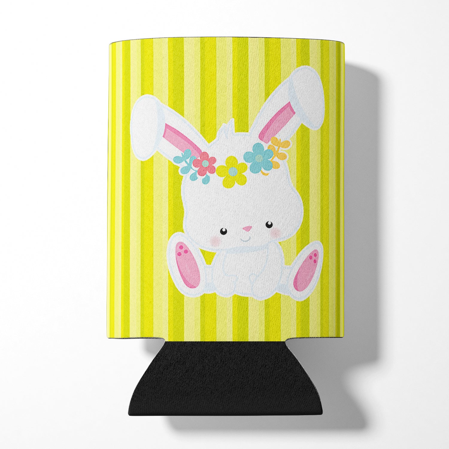 Easter White Rabbit with Flowers Can or Bottle Hugger BB7093CC  the-store.com.