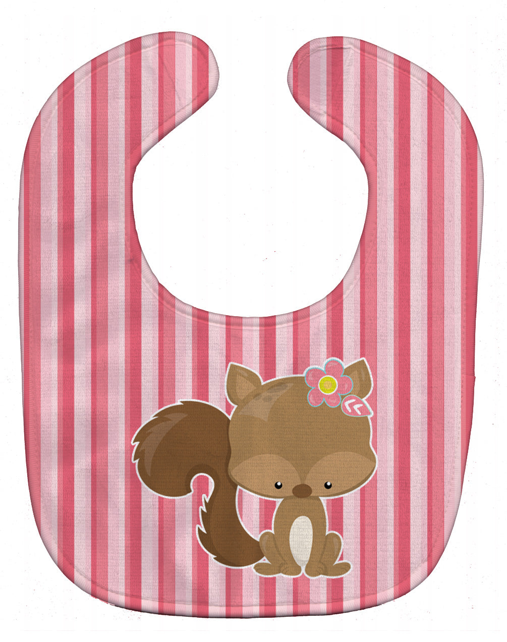 Squirrel with Flowers Baby Bib BB7094BIB - the-store.com