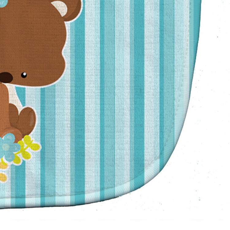 Bear with Flowers Baby Bib BB7096BIB - the-store.com