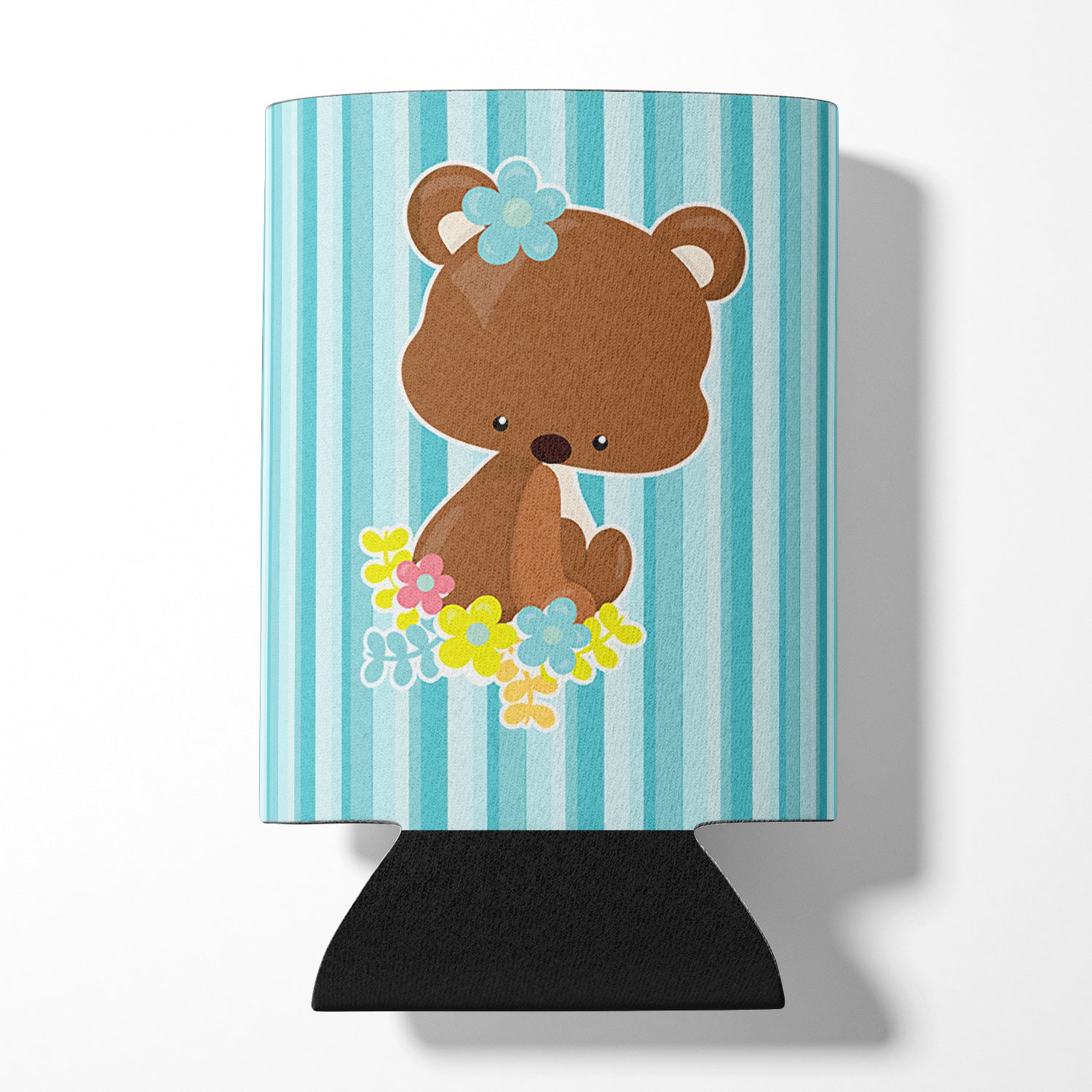 Bear with Flowers Can or Bottle Hugger BB7096CC  the-store.com.