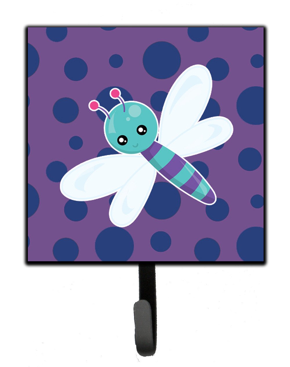 Dragonfly on Purple Polkadots Leash or Key Holder BB7099SH4 by Caroline's Treasures