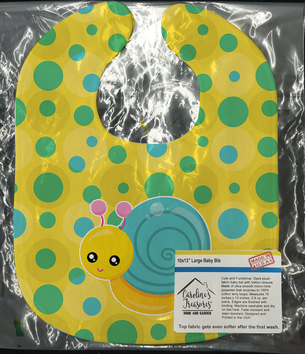 Snail on Polkadots Baby Bib BB7104BIB - the-store.com