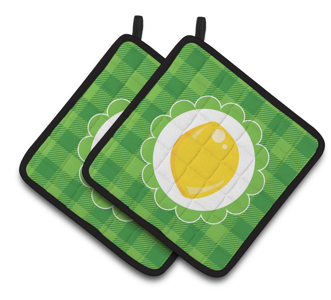 Lemon Pair of Pot Holders BB7107PTHD by Caroline's Treasures