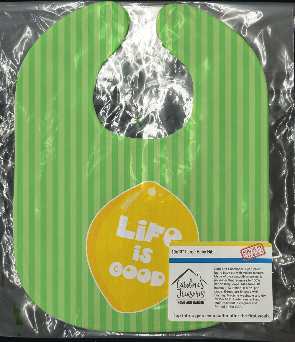 Lemon Life is Good Baby Bib BB7108BIB - the-store.com