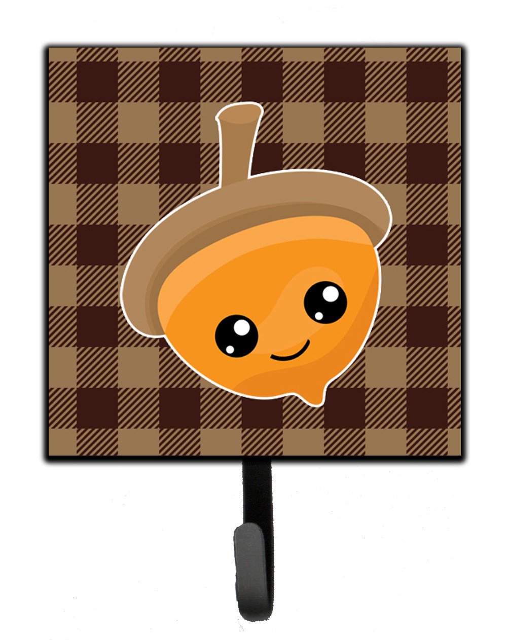 Fall Acorn on Gingham Leash or Key Holder BB7111SH4 by Caroline&#39;s Treasures