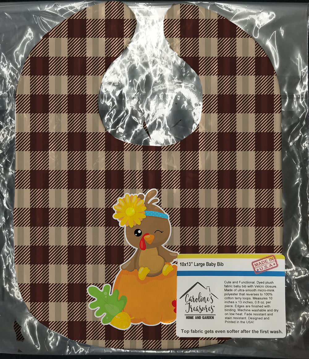 Thanksgiving Baby Turkey Baby Bib BB7113BIB - the-store.com