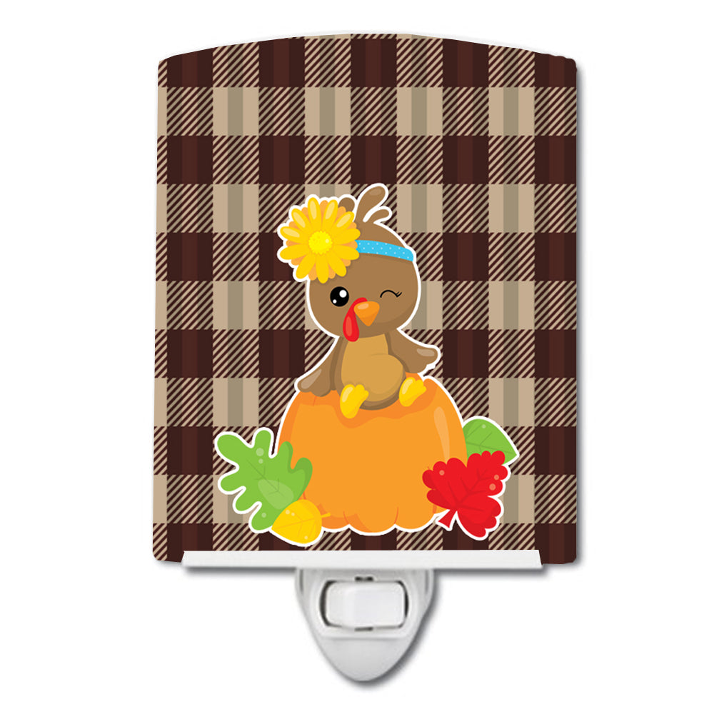 Thanksgiving Baby Turkey Ceramic Night Light BB7113CNL - the-store.com