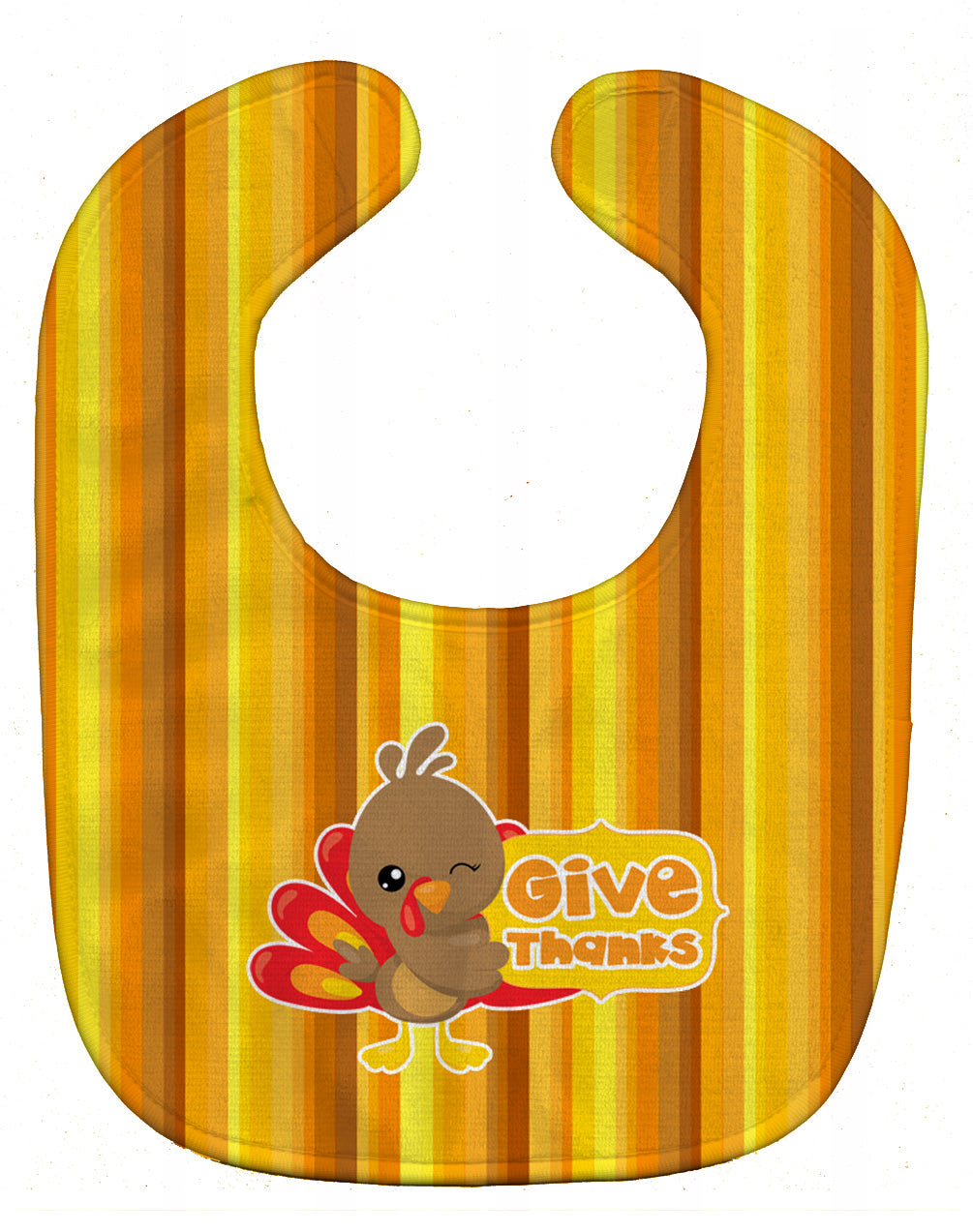 Thanksgiving Turkey Give Thanks Baby Bib BB7115BIB - the-store.com