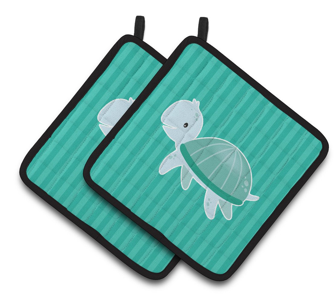 Sea Turtle Pair of Pot Holders BB7117PTHD by Caroline's Treasures