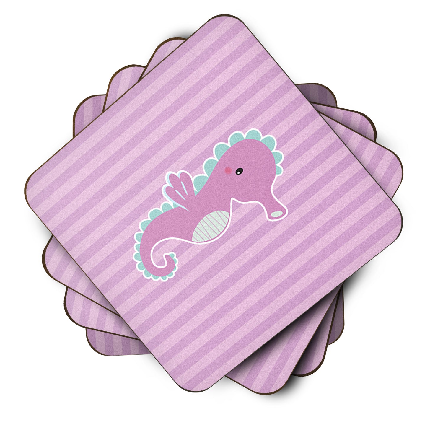 Seahorse Foam Coaster Set of 4 BB7119FC - the-store.com