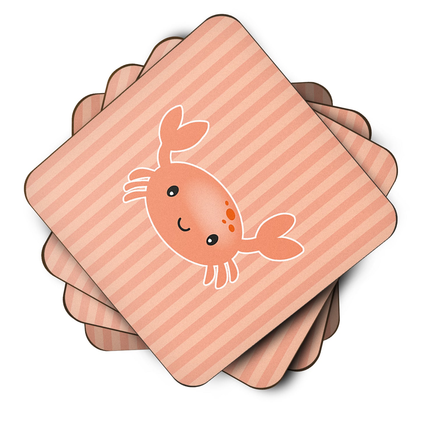 Crab Foam Coaster Set of 4 BB7121FC - the-store.com