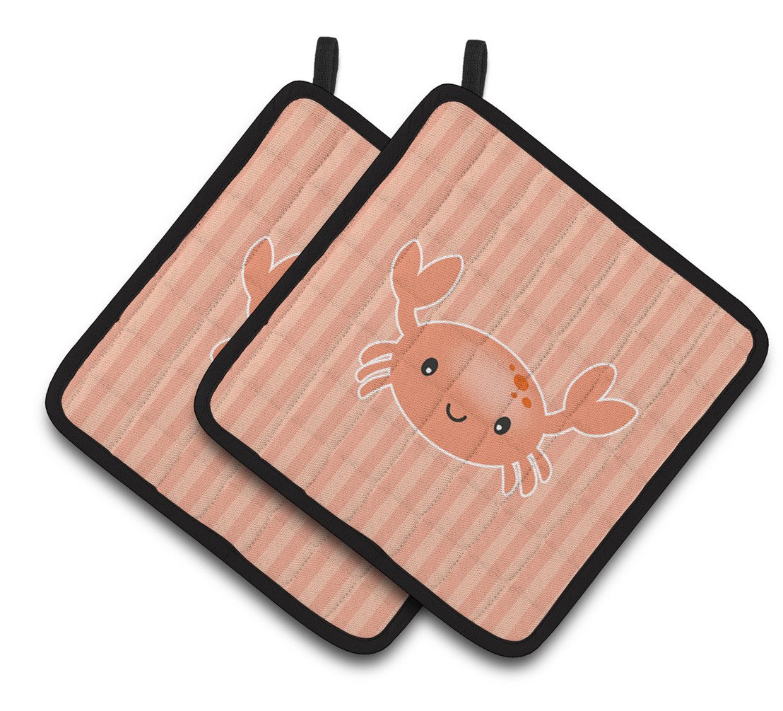 Crab Pair of Pot Holders BB7121PTHD by Caroline's Treasures