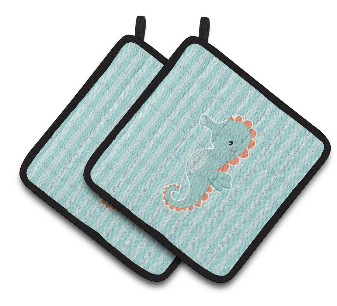 Seahorse Pair of Pot Holders BB7124PTHD by Caroline&#39;s Treasures