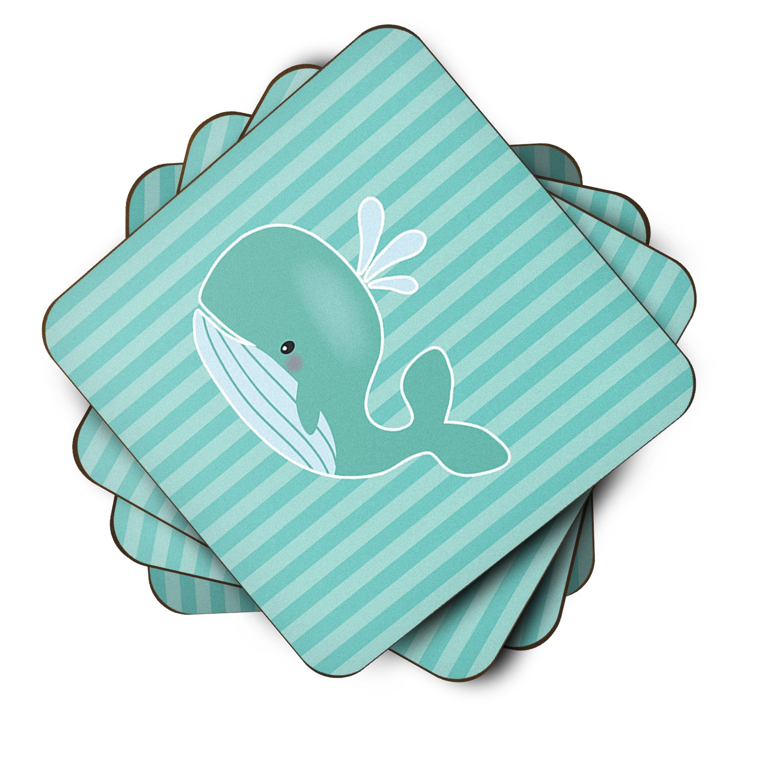 Whale Foam Coaster Set of 4 BB7125FC - the-store.com