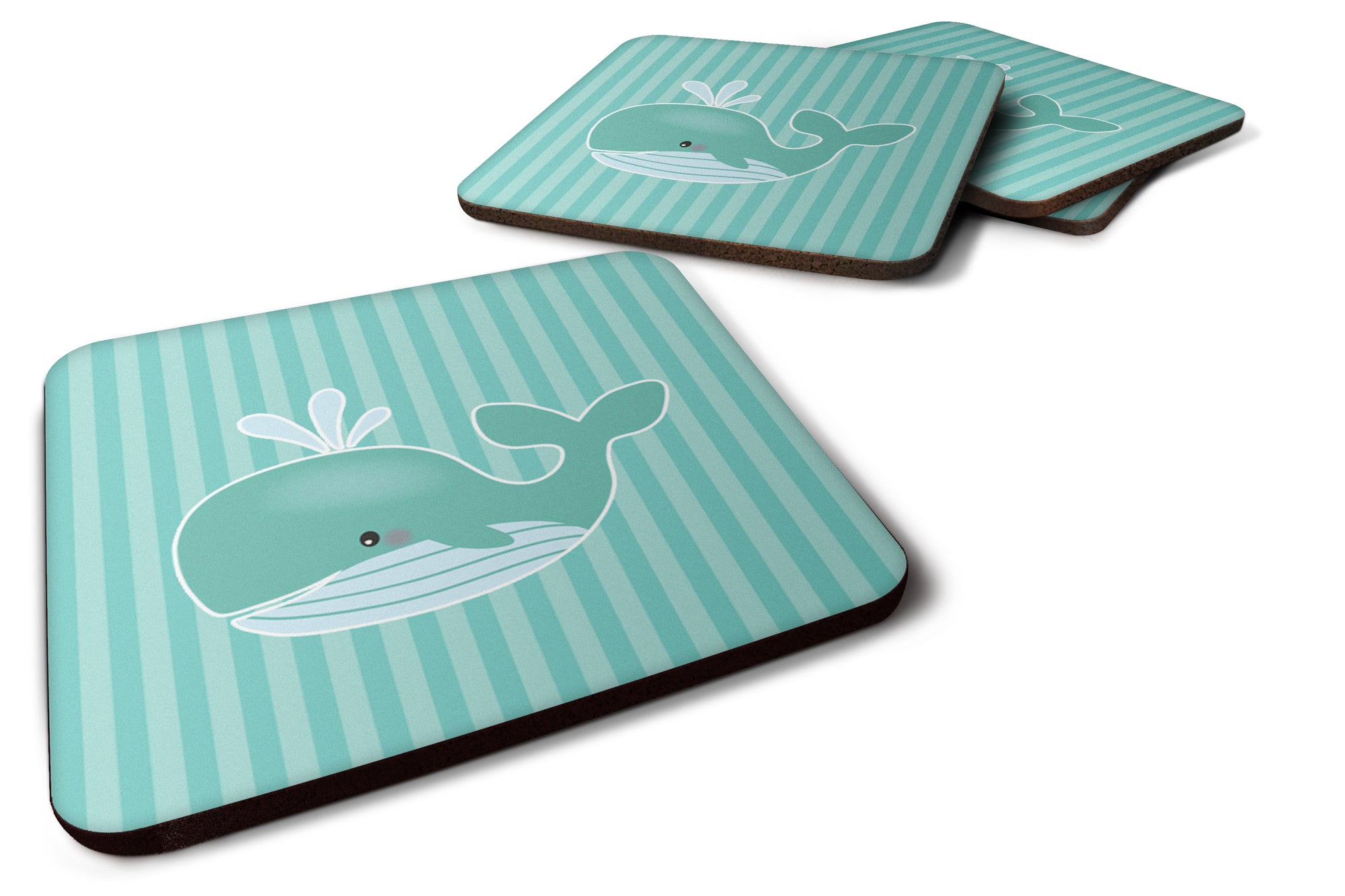 Whale Foam Coaster Set of 4 BB7125FC - the-store.com